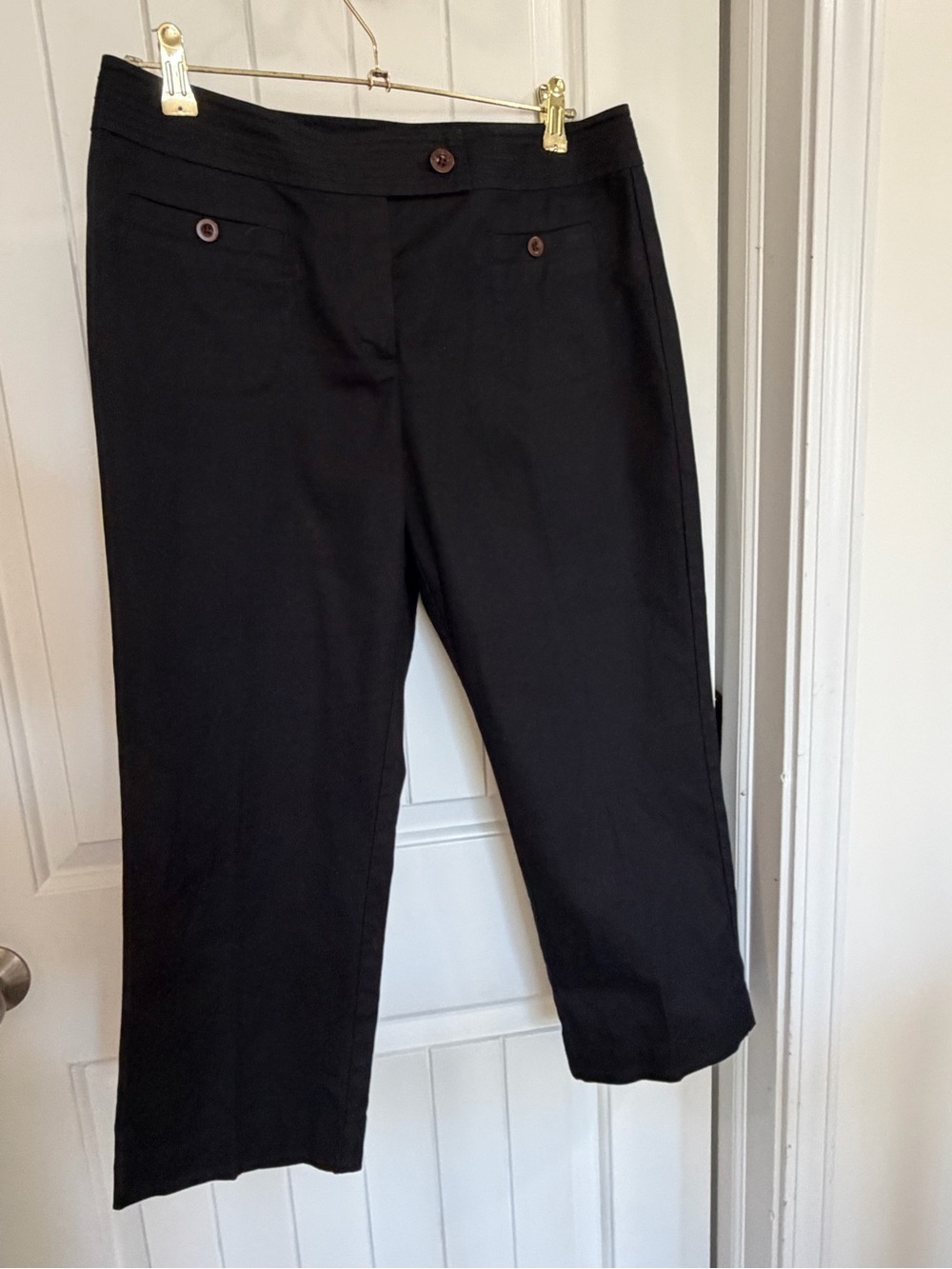 Talbots Black Cropped Dress Pants